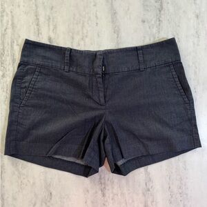 Ann Taylor Tailored Dark Denim Jean Shorts size 6 petite